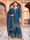Parinity By Banwery Rayon Foil Printed Kurti With Bottom Dupatta